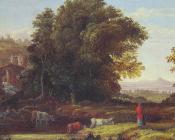 乔治 英尼斯 : Italian Lanscape with Adueduct